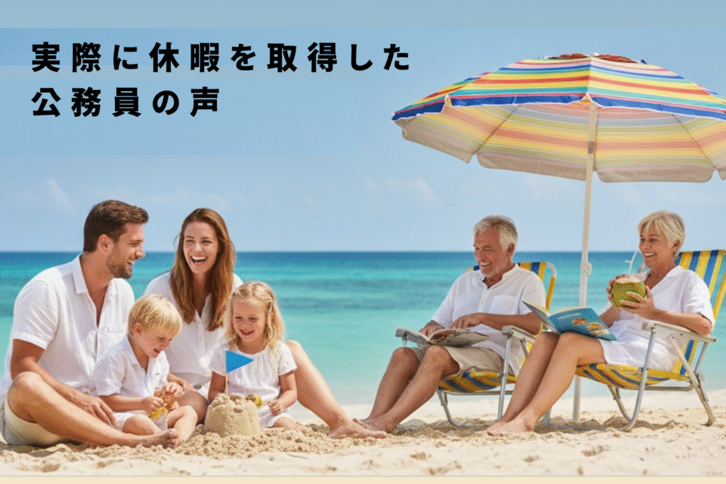 実際に休暇を取得した公務員の声