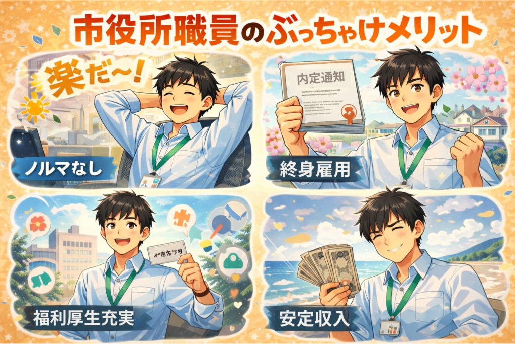 市役所職員のぶっちゃけメリット