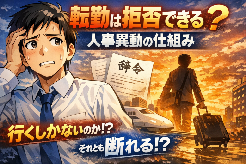 転勤は拒否できる？人事異動の仕組み
