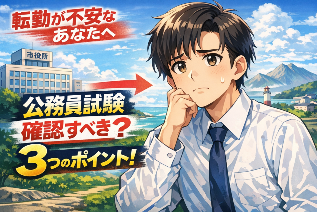 【受験者向け】転勤が不安な人が公務員試験で確認すべき3つのポイント