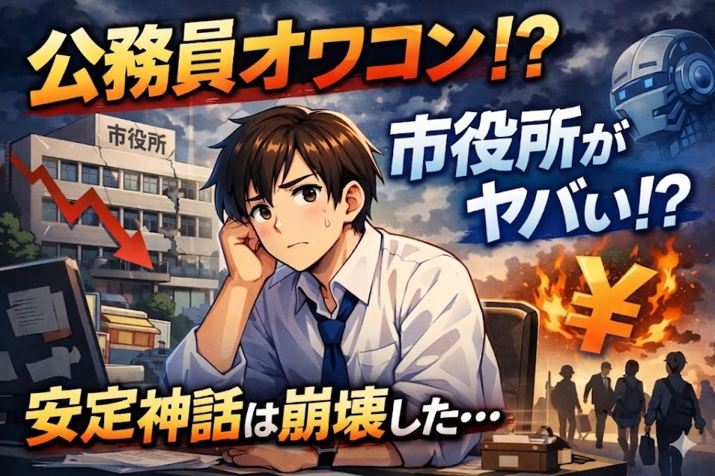 「公務員オワコン」「市役所やばい」と言われる時代になった背景