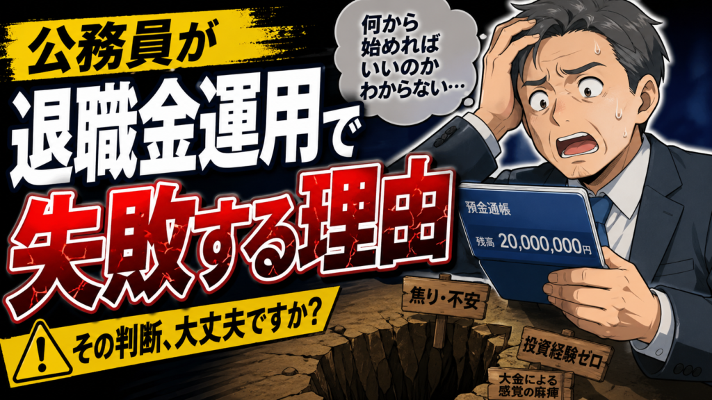 公務員が退職金運用で失敗しやすい理由