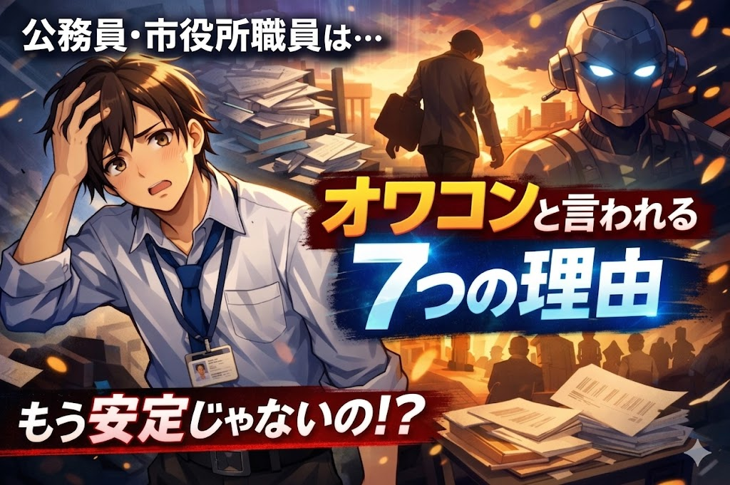 公務員・市役所職員がオワコンと言われる7つの理由