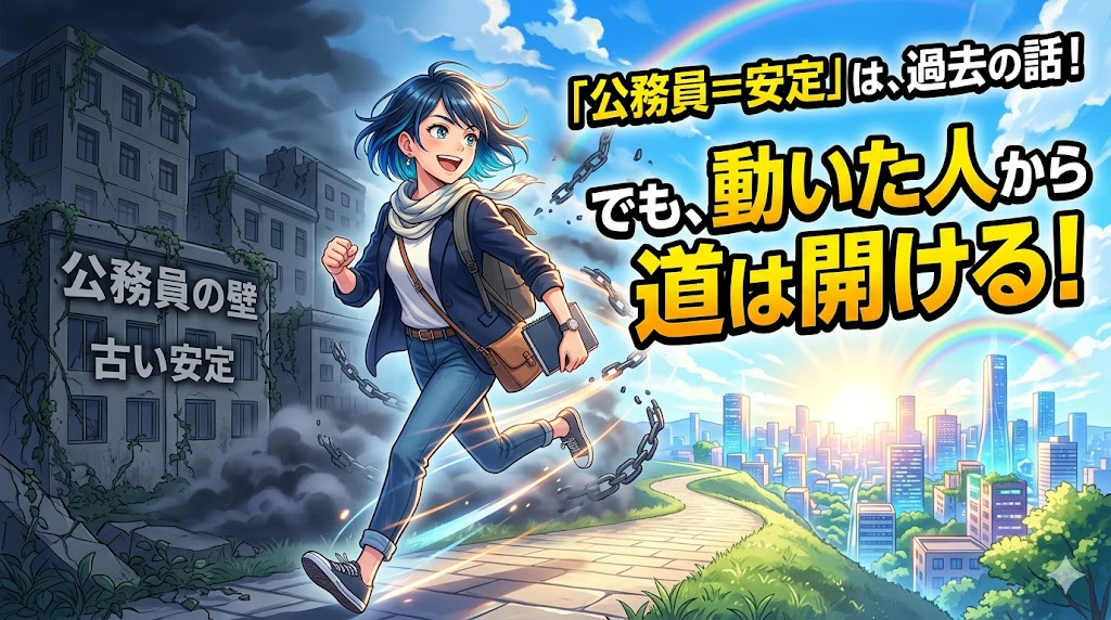 まとめ|「公務員=安定」は過去の話!でも、動いた人から道は開ける