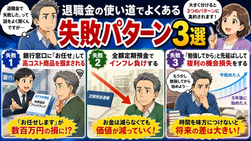 退職金の使い道でよくある「失敗パターン」3選