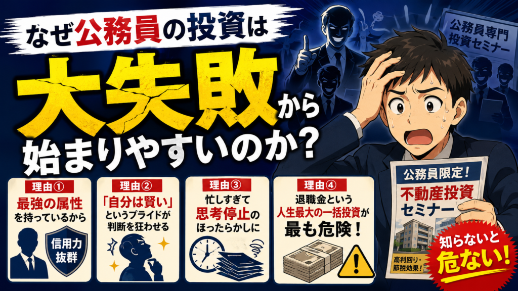 なぜ公務員の投資は「大失敗」から始まりやすいのか？