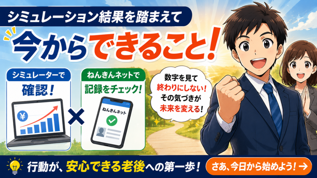 シミュレーション結果を踏まえて今からできること