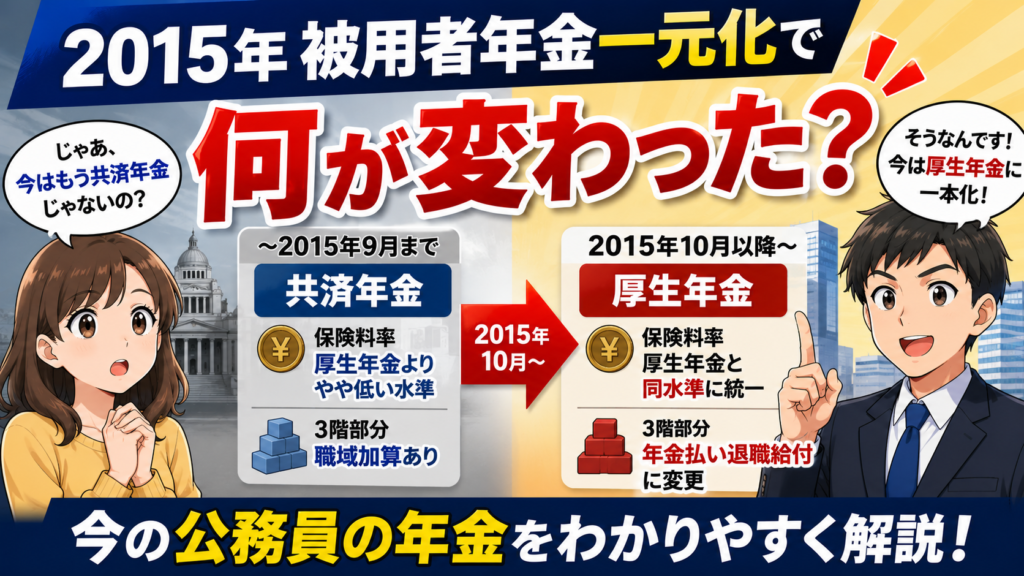 2015年 被用者年金一元化で何が変わったか