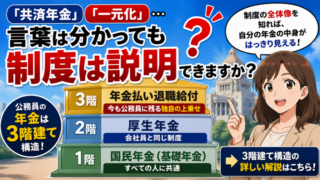 「共済年金」「一元化」…言葉は分かっても制度は説明できますか?