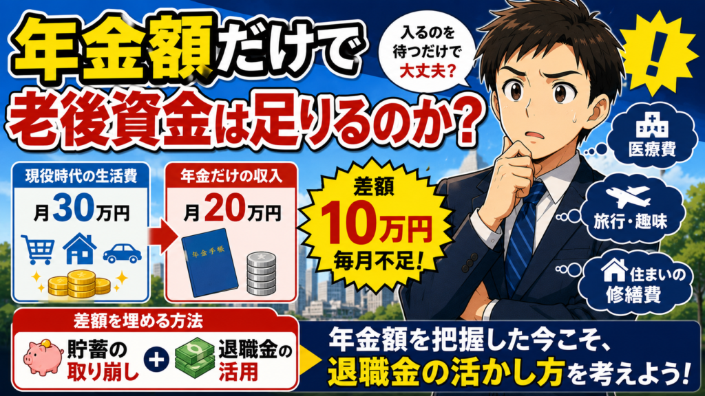 年金額だけで老後資金は足りるのか