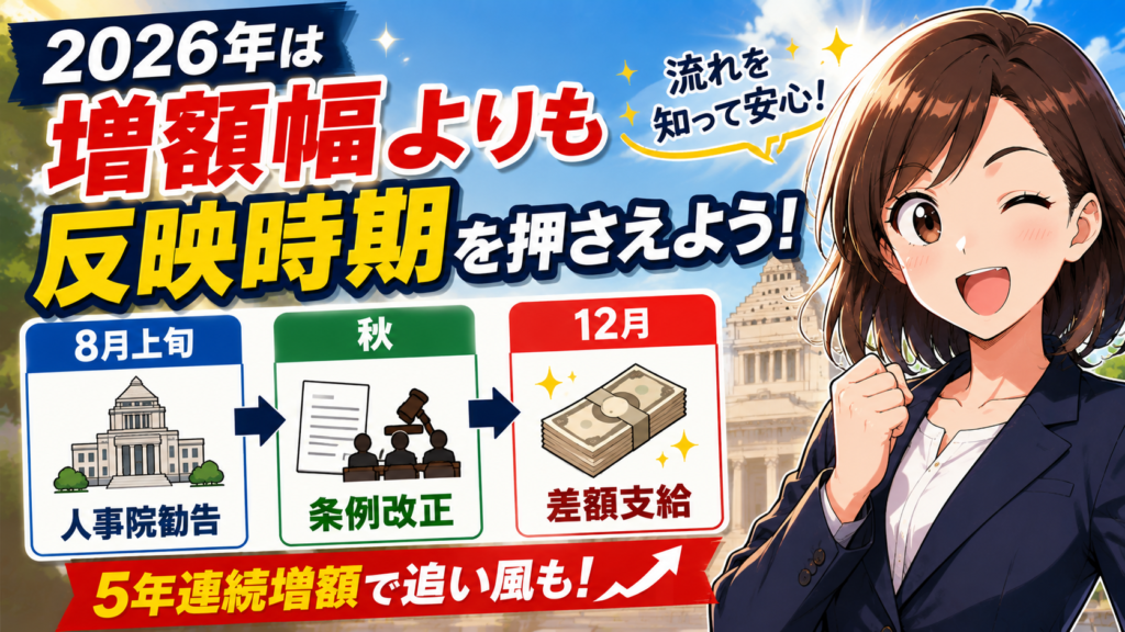 まとめ｜2026年は「増額幅」よりも「反映時期」を押さえておこう