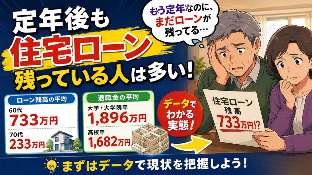 定年後も住宅ローンが残っている人は多い