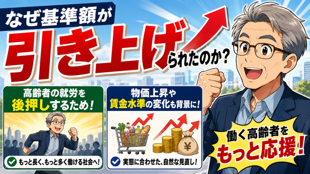 なぜ在職老齢年金の基準額が引き上げられたのか