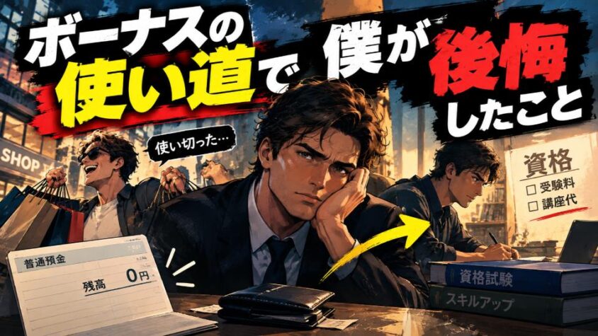 ボーナスの使い道で僕が後悔したこと