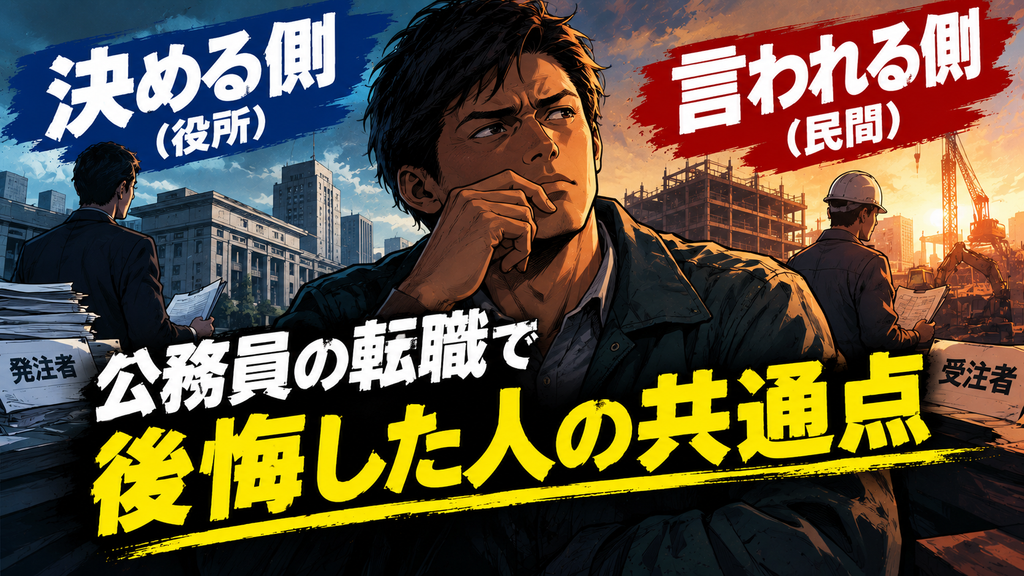 土木公務員の転職で後悔した人の共通点