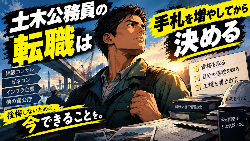 まとめ｜土木公務員の転職は手札を増やしてから決める